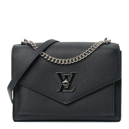 Louis Vuitton Soft Calfskin My Lockme Chain Bag BB Black 1 of 5