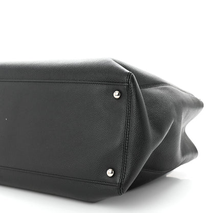 Chanel Calfskin Cerf Executive Shopper Tote Black 10 of 12