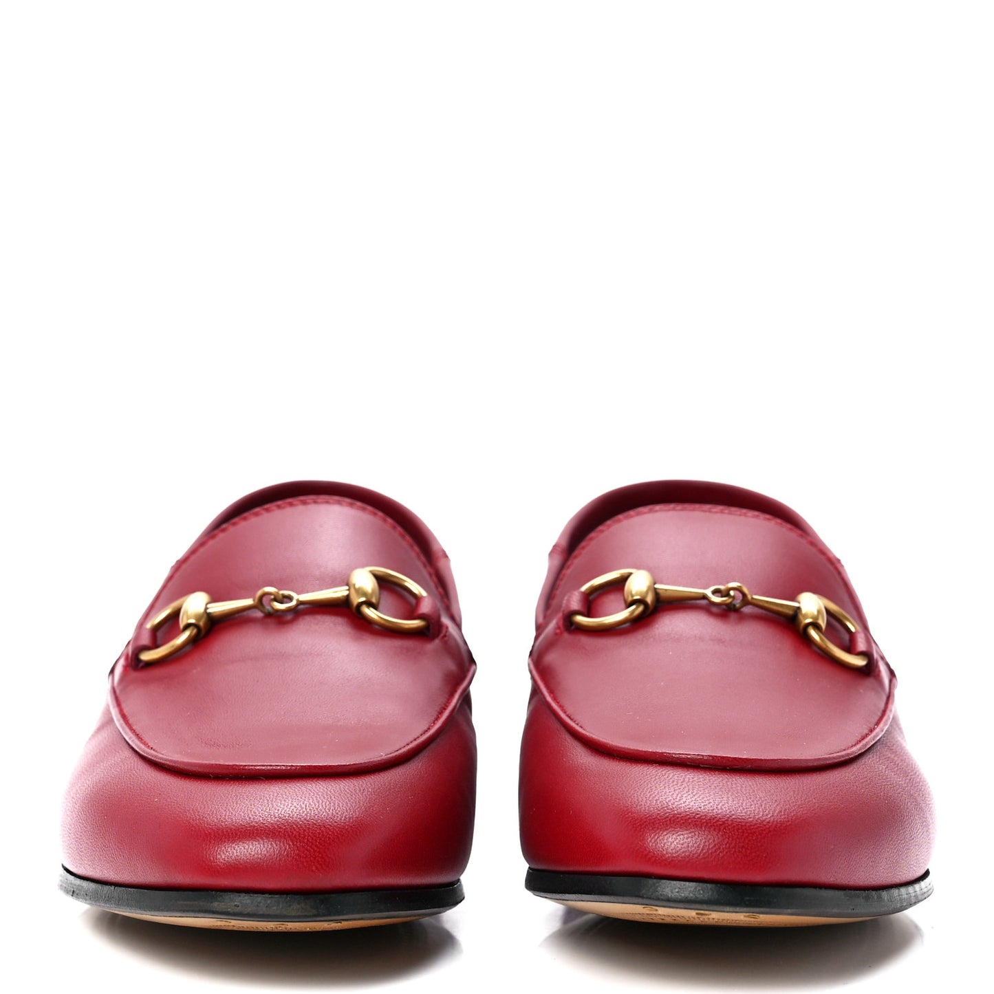 Lambskin Womens Brixton Horsebit Loafers 36 Hibiscus Red
