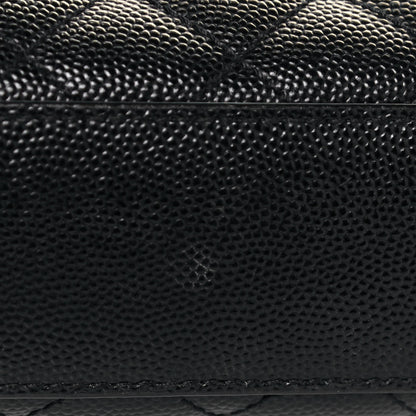 Saint Laurent Grain De Poudre Textured Mixed Matelasse Triquilt Medium Monogram Satchel Black 13 of 13