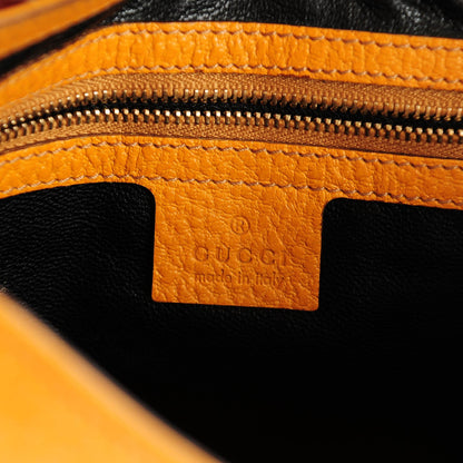 Gucci Soft Grained Calfskin Jackie O Hobo Orange 6 of 7