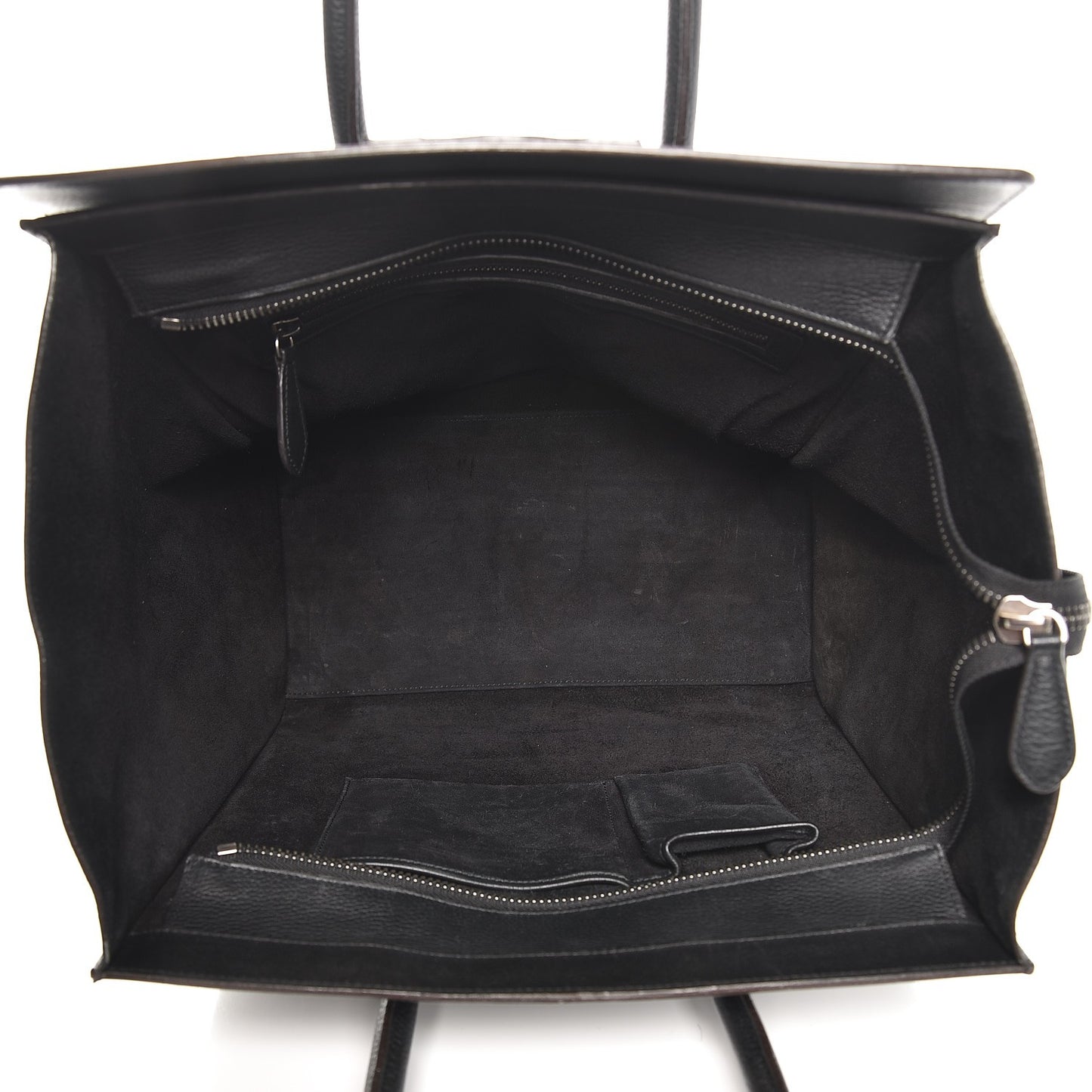 Drummed Calfskin Mini Luggage Black