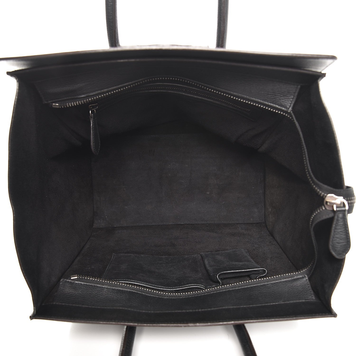 Celine Drummed Calfskin Mini Luggage Black 5 of 8