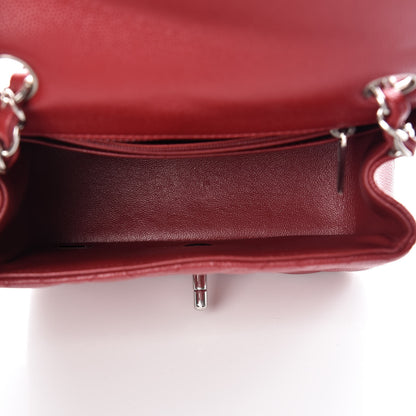 Chanel Caviar Quilted Mini Square Flap Red 5 of 10