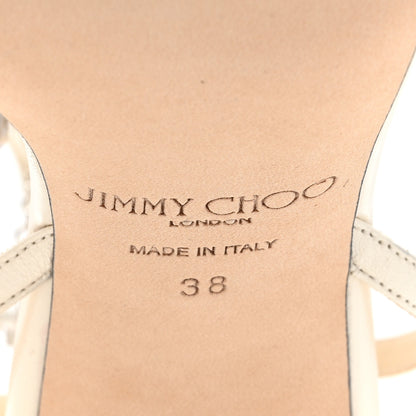 Jimmy Choo Nappa Metz 100 Sandals 38 Latte 8 of 12