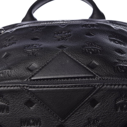 MCM Calfskin Ottomar Monogram Duke Backpack Black 8 of 8