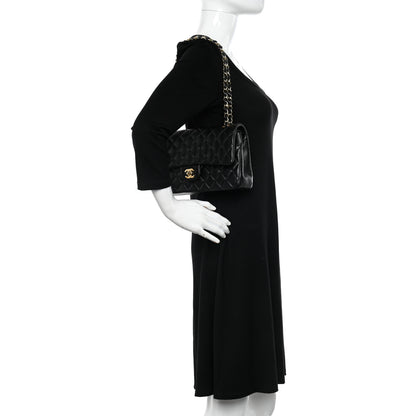 Chanel Lambskin Quilted Medium Double Flap Black 2 of 11