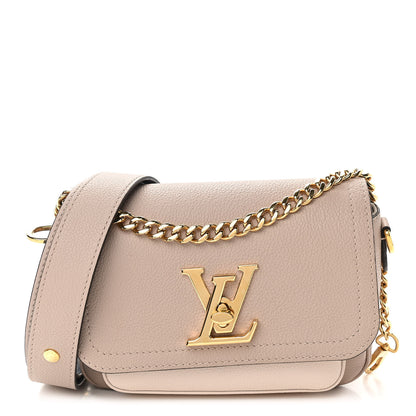 Louis Vuitton Grained Calfskin Lockme Tender Greige 1 of 9