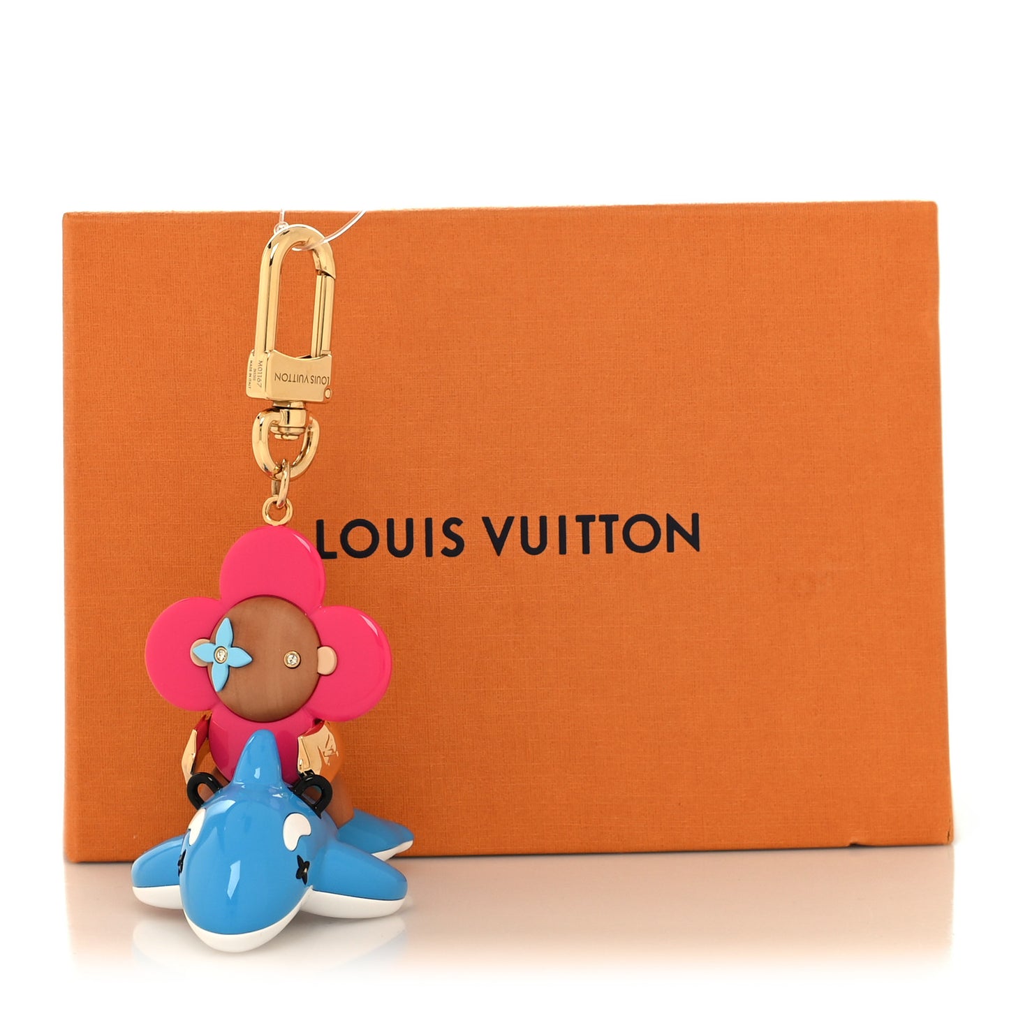 Wood Resin Vivienne Sea Rider Bag Charm Key Holder Multicolor