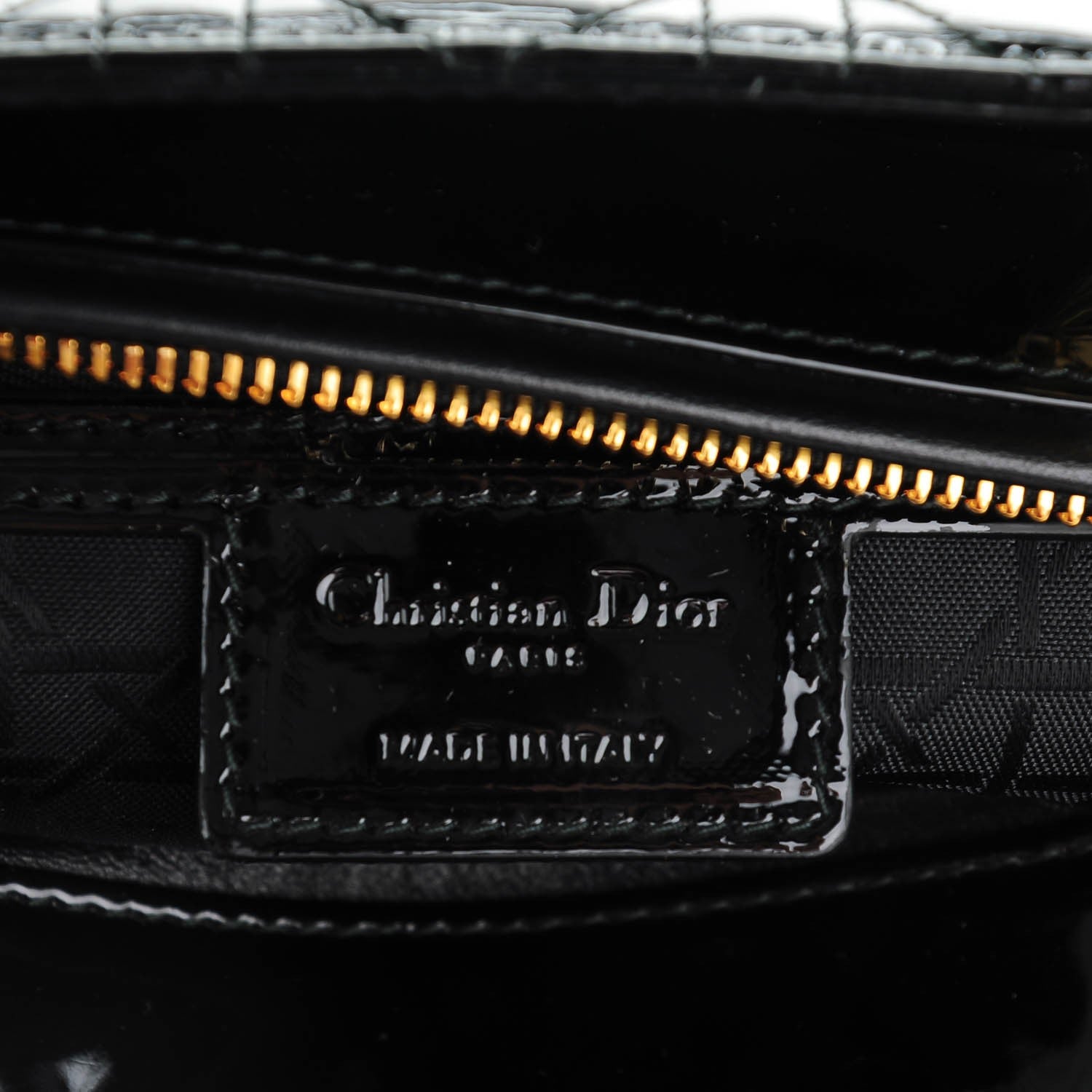 Christian Dior Patent Cannage Medium Lady Dior Black 6 of 7