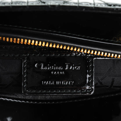 Christian Dior Patent Cannage Medium Lady Dior Black 6 of 7