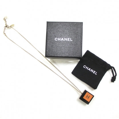 Chanel Resin Crystal Geometric Square Necklace 3 of 6