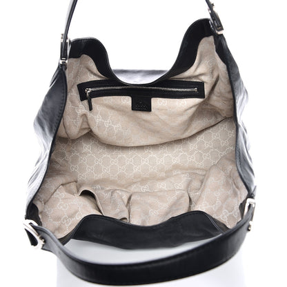 Gucci Calfskin Medium Soft Stirrup Shoulder Bag Black 5 of 7
