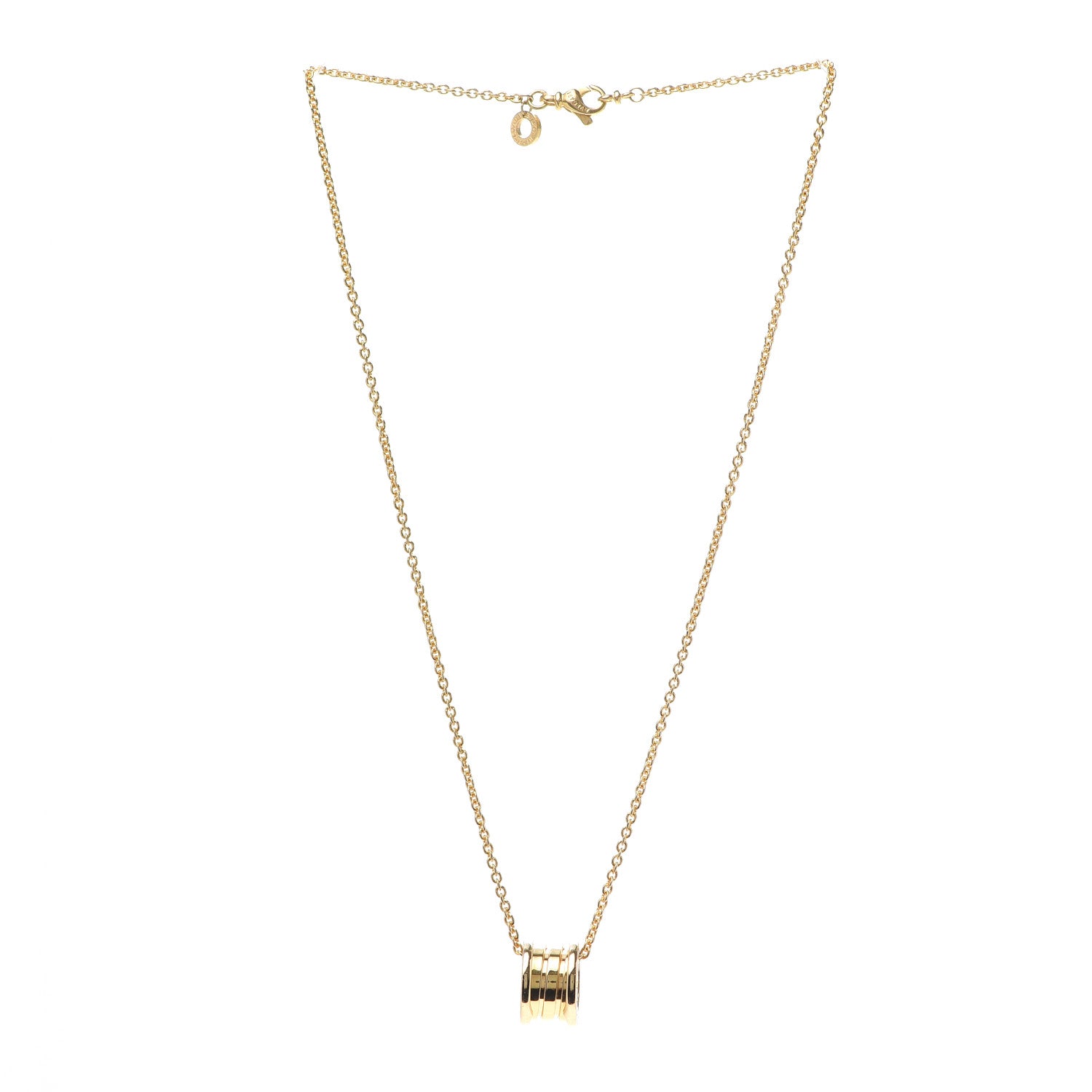 Bulgari 18K Yellow Gold B.Zero1 Pendant Necklace 3 of 5
