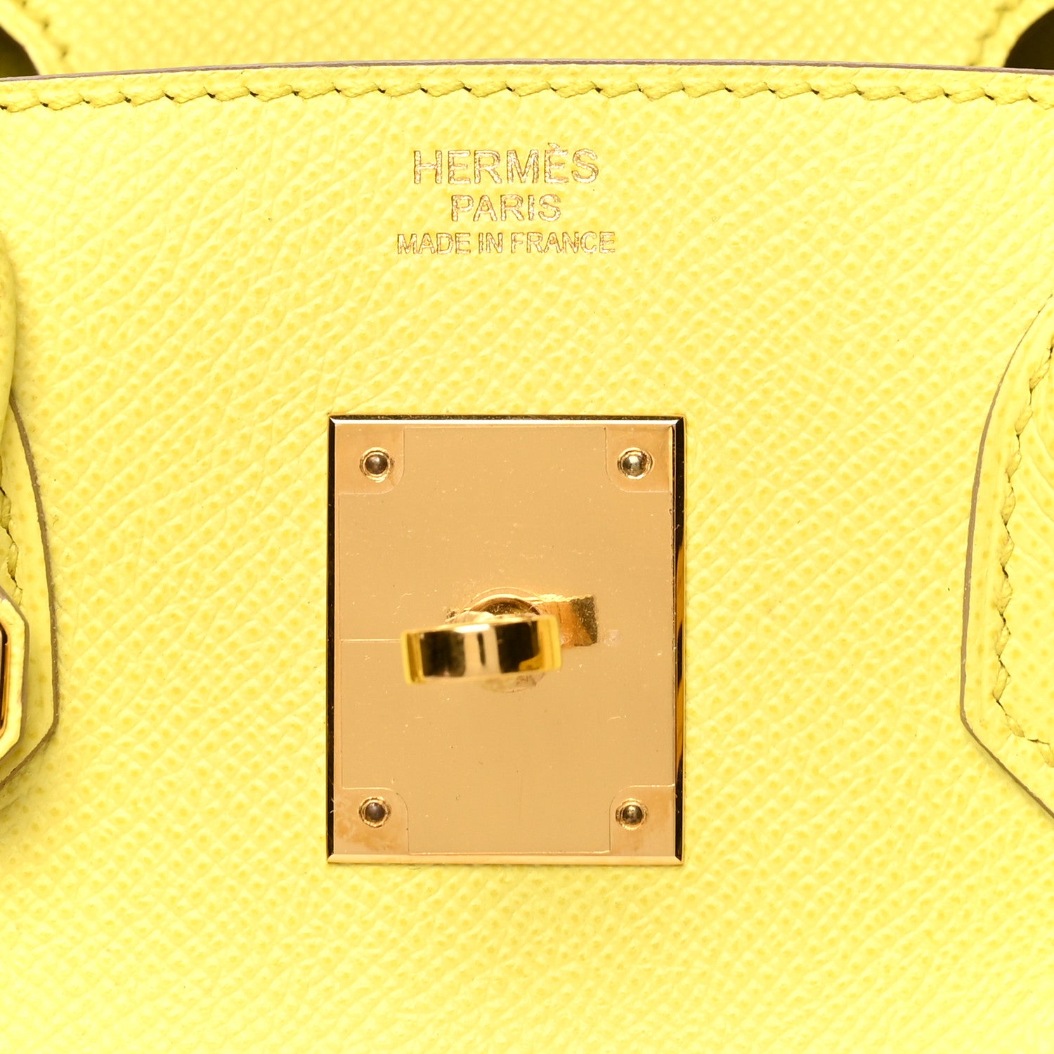 Hermes Epsom Birkin 30 Lime 7 of 11
