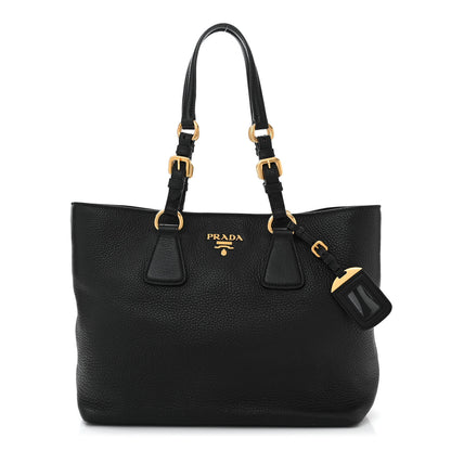 Prada Vitello Phenix Tote Black 1 of 11