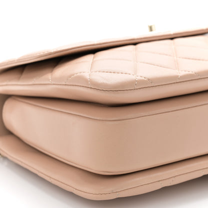Chanel Lambskin Quilted Medium Trendy CC Flap Dual Handle Bag Beige 9 of 11