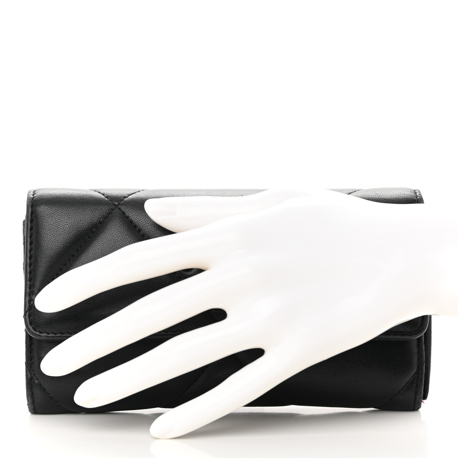 Chanel Lambskin Quilted Chanel 19 Flap Wallet Black 2 of 18