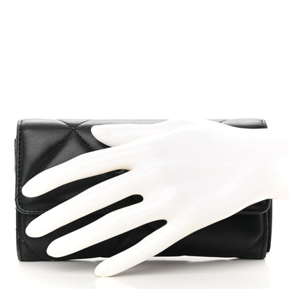 Chanel Lambskin Quilted Chanel 19 Flap Wallet Black 2 of 18