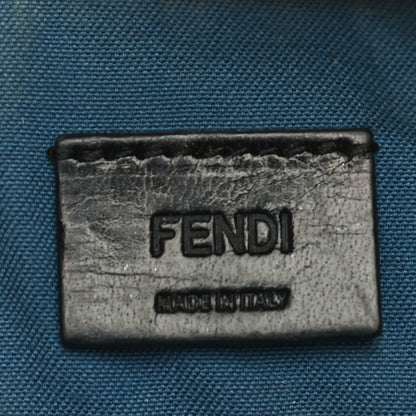 Fendi Vitello Elite Crystal Eye Monster Coin Pouch Key Case Cobalt Multicolor 6 of 12