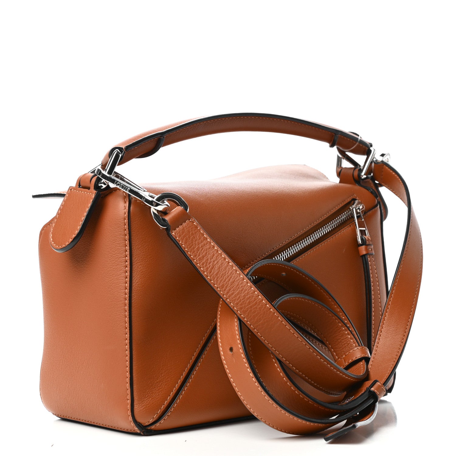 Loewe Calfskin Small Puzzle Bag Tan 3 of 8