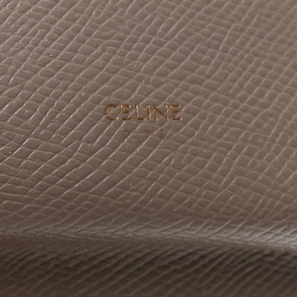 Celine Grained Calfskin Small Tri-Fold Wallet Pebble 7 of 9