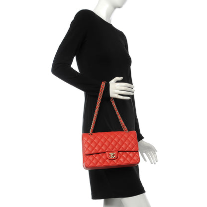 Chanel Lambskin Quilted Medium Double Flap Red 3 of 15