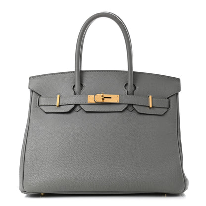 Hermes Togo Birkin 30 Gris Mouette 1 of 11