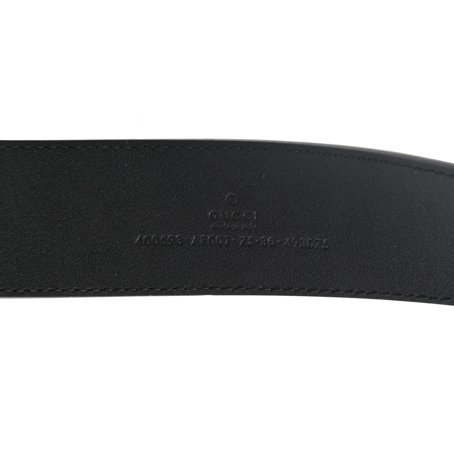 Gucci Calfskin Double G 40mm Belt 75 30 Black 3 of 5
