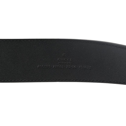 Gucci Calfskin Double G 40mm Belt 75 30 Black 3 of 5