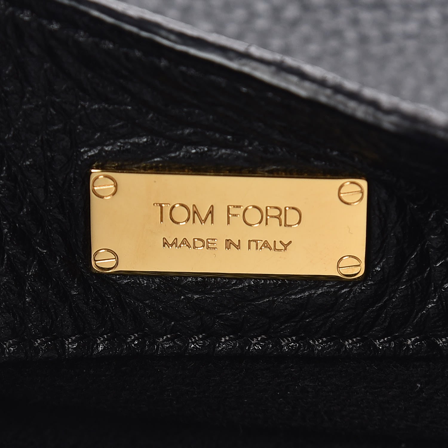 Tom Ford Grained Calfskin Large Alix Padlock Zip Shoulder Bag Black 7 of 12