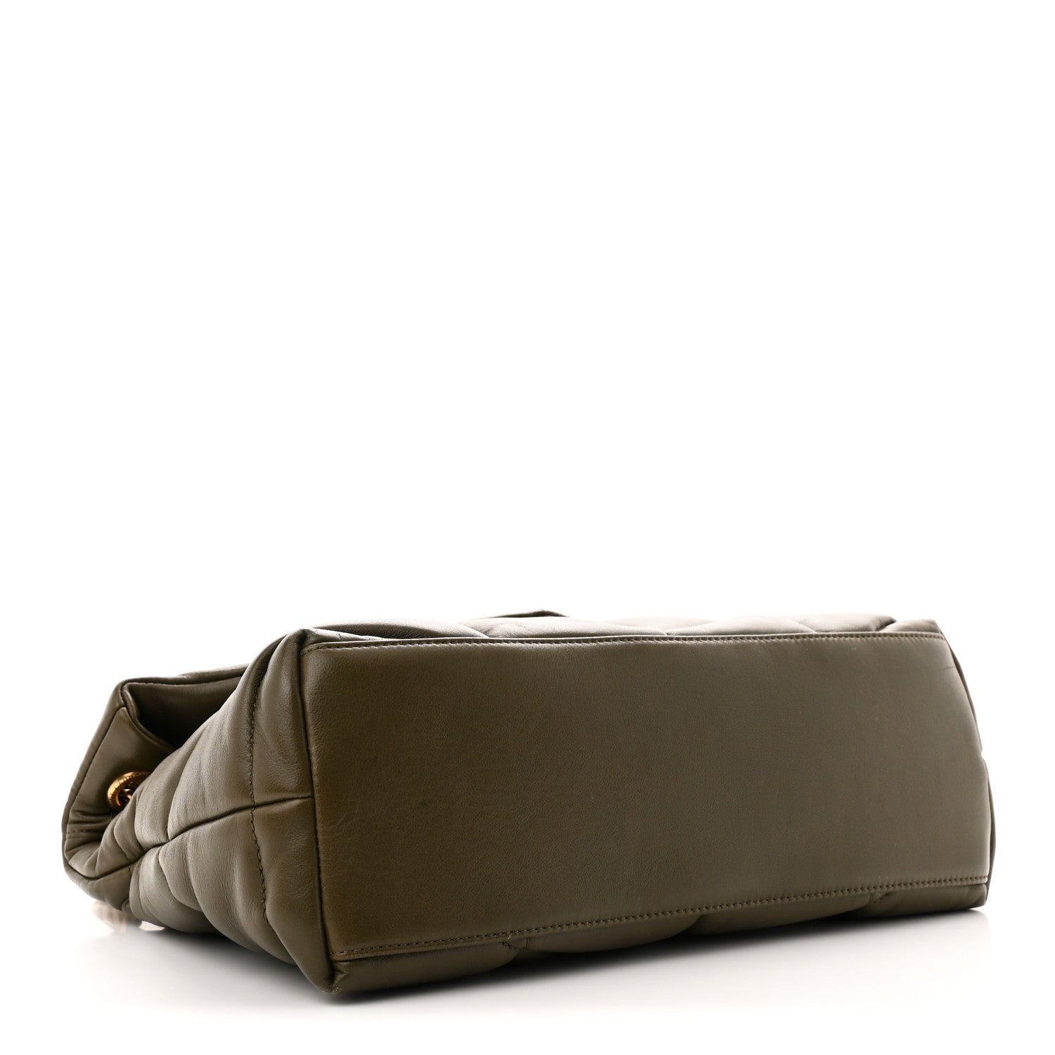 Saint Laurent Lambskin Quilted Small Loulou Puffer Monogram Chain Satchel Light Musk 4 of 10