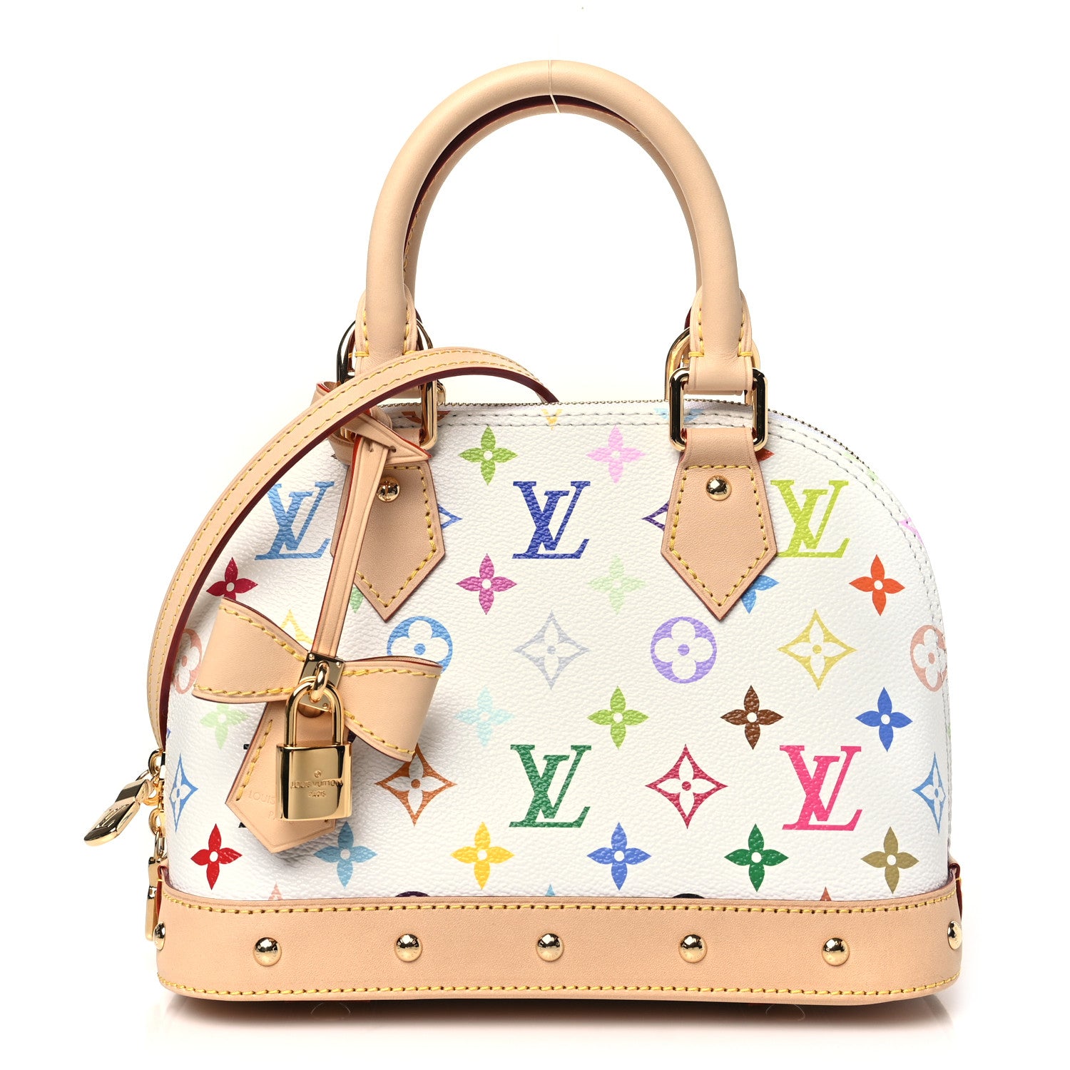 Louis Vuitton LV x TM Monogram Multicolor Alma BB White 1 of 9