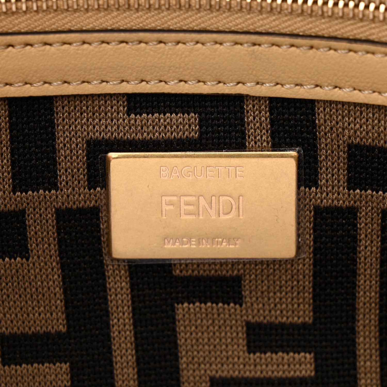 Fendi Raffia Vitello Grace FF Crochet Baguette Natural Black Paglia 6 of 9
