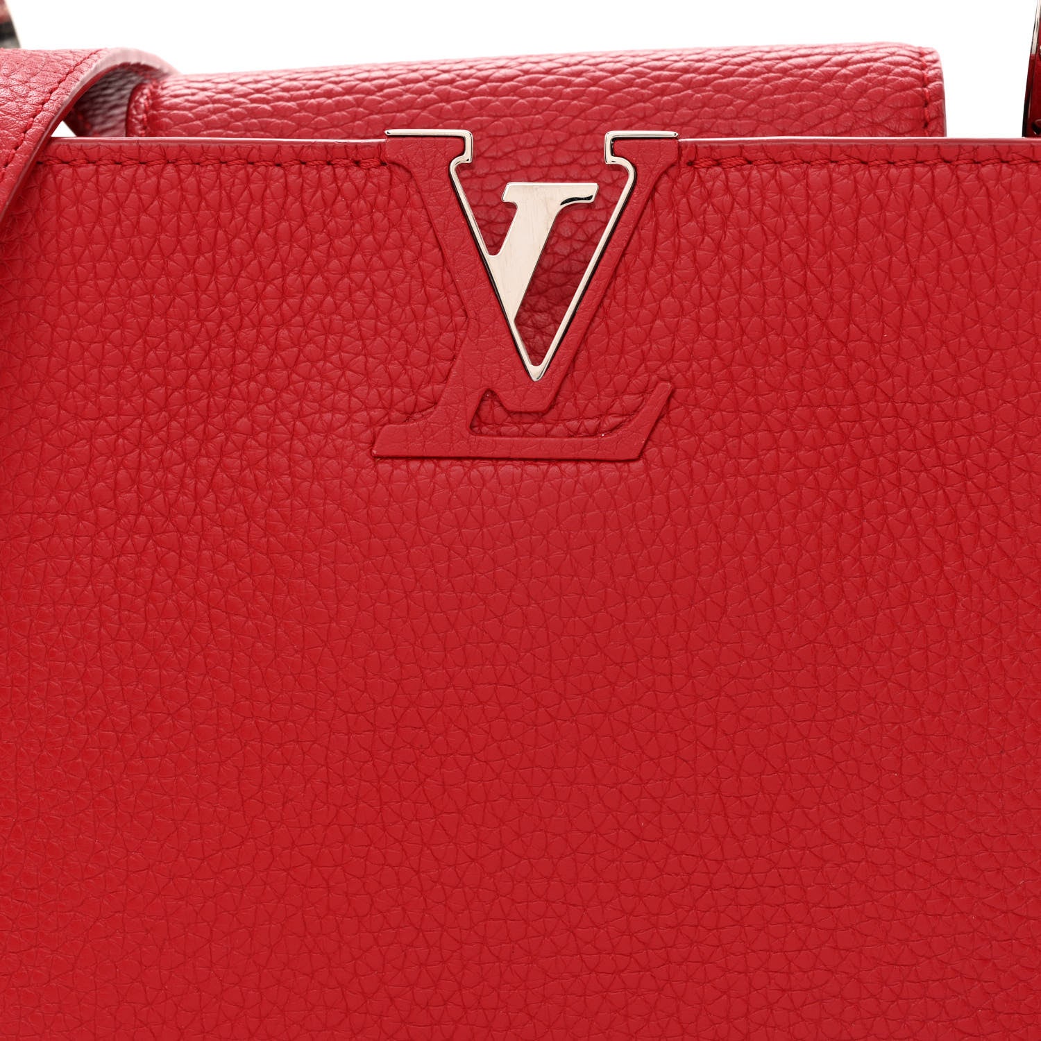 Louis Vuitton Taurillon Capucines BB Rubis 6 of 11