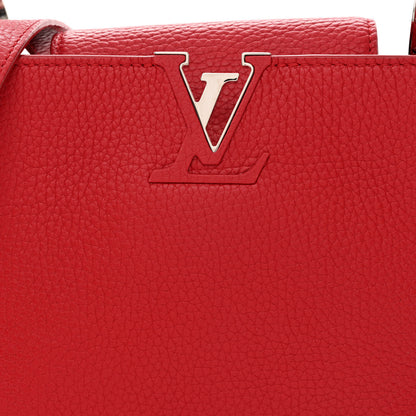 Louis Vuitton Taurillon Capucines BB Rubis 6 of 11