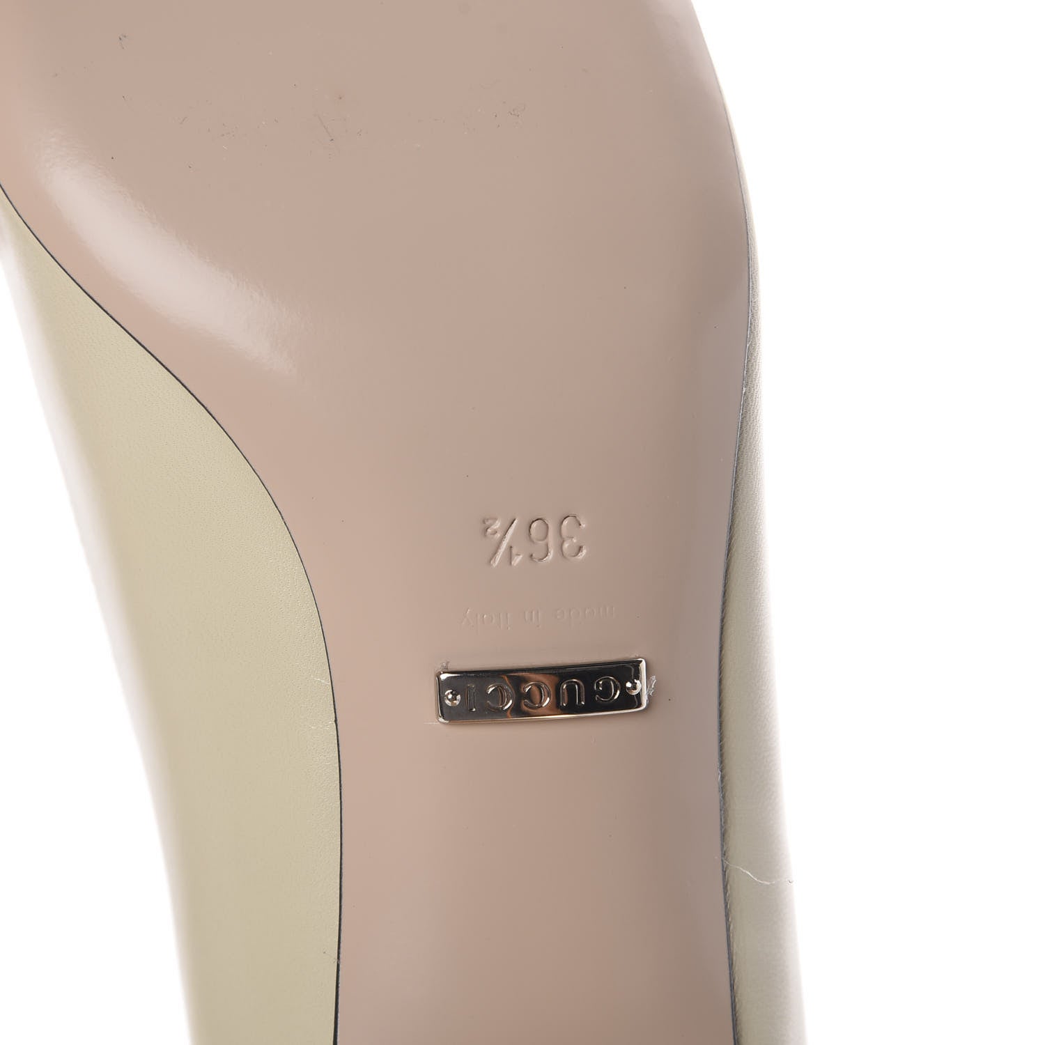 Gucci Malaga Kid Crystal Square G Madelyn Loafer Pumps 36.5 Ivory 7 of 7