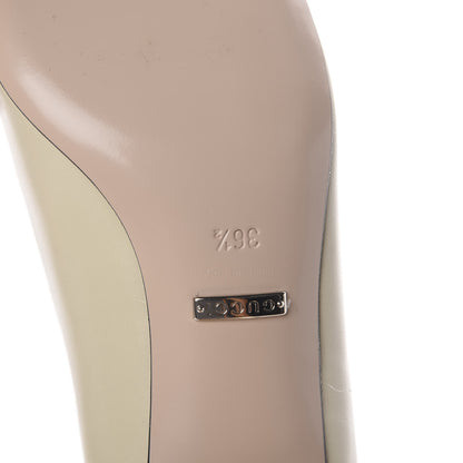 Gucci Malaga Kid Crystal Square G Madelyn Loafer Pumps 36.5 Ivory 7 of 7