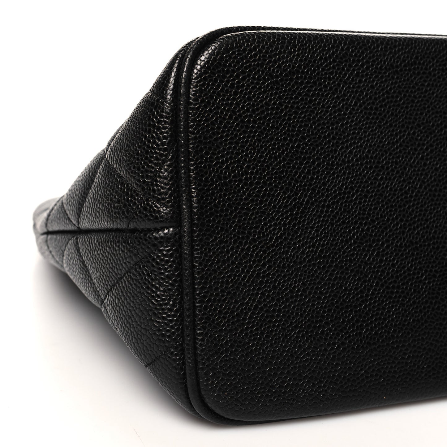 Caviar Quilted Medallion Tote Black