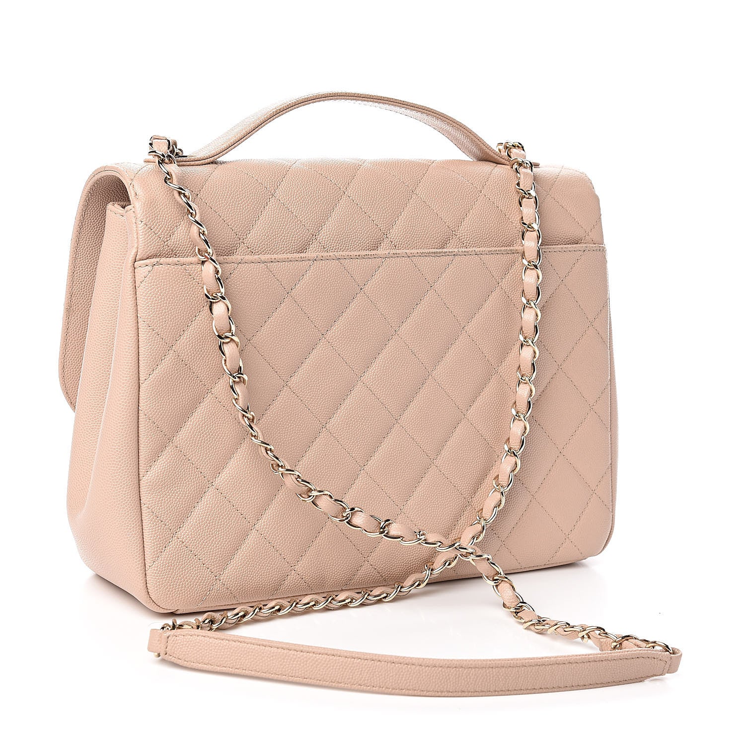 Chanel Caviar Quilted Large Business Affinity Flap Beige 3 of 17