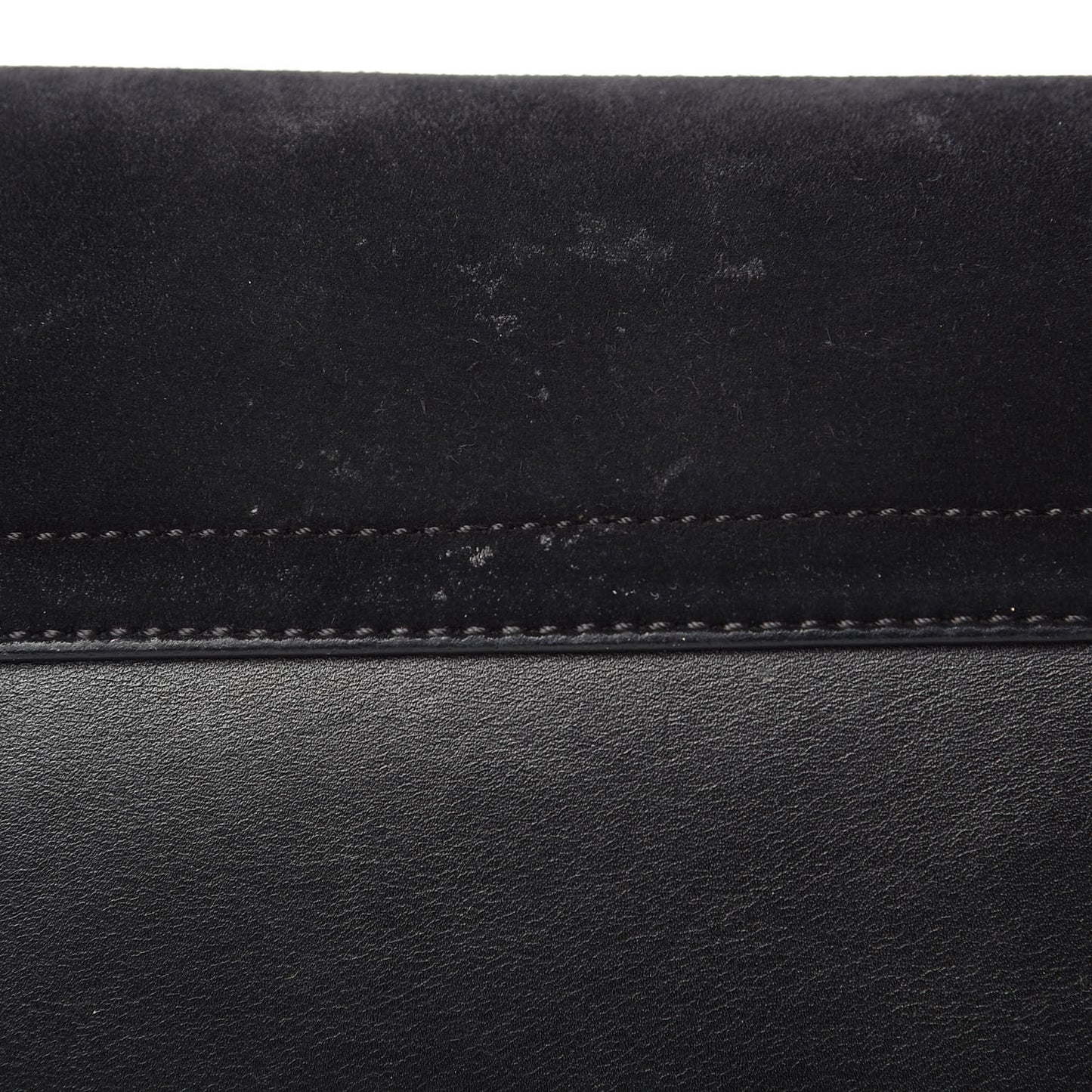 Suede Calfskin Small Faye Shoulder Bag Black