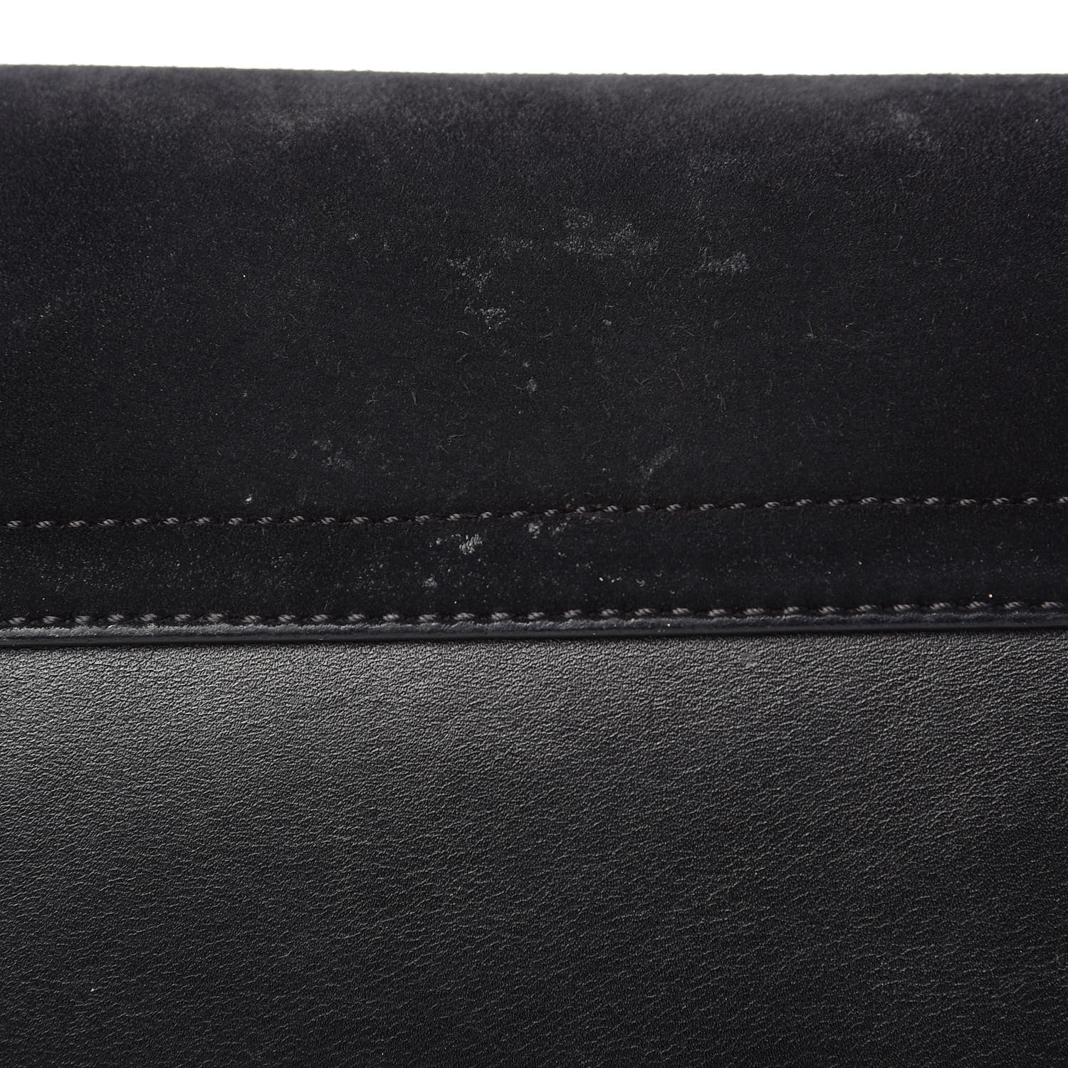 Chloe Suede Calfskin Small Faye Shoulder Bag Black 9 of 13
