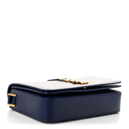 Saint Laurent Smooth Calfskin Medium Classic Monogram Universite Bag Royal Blue 4 of 10