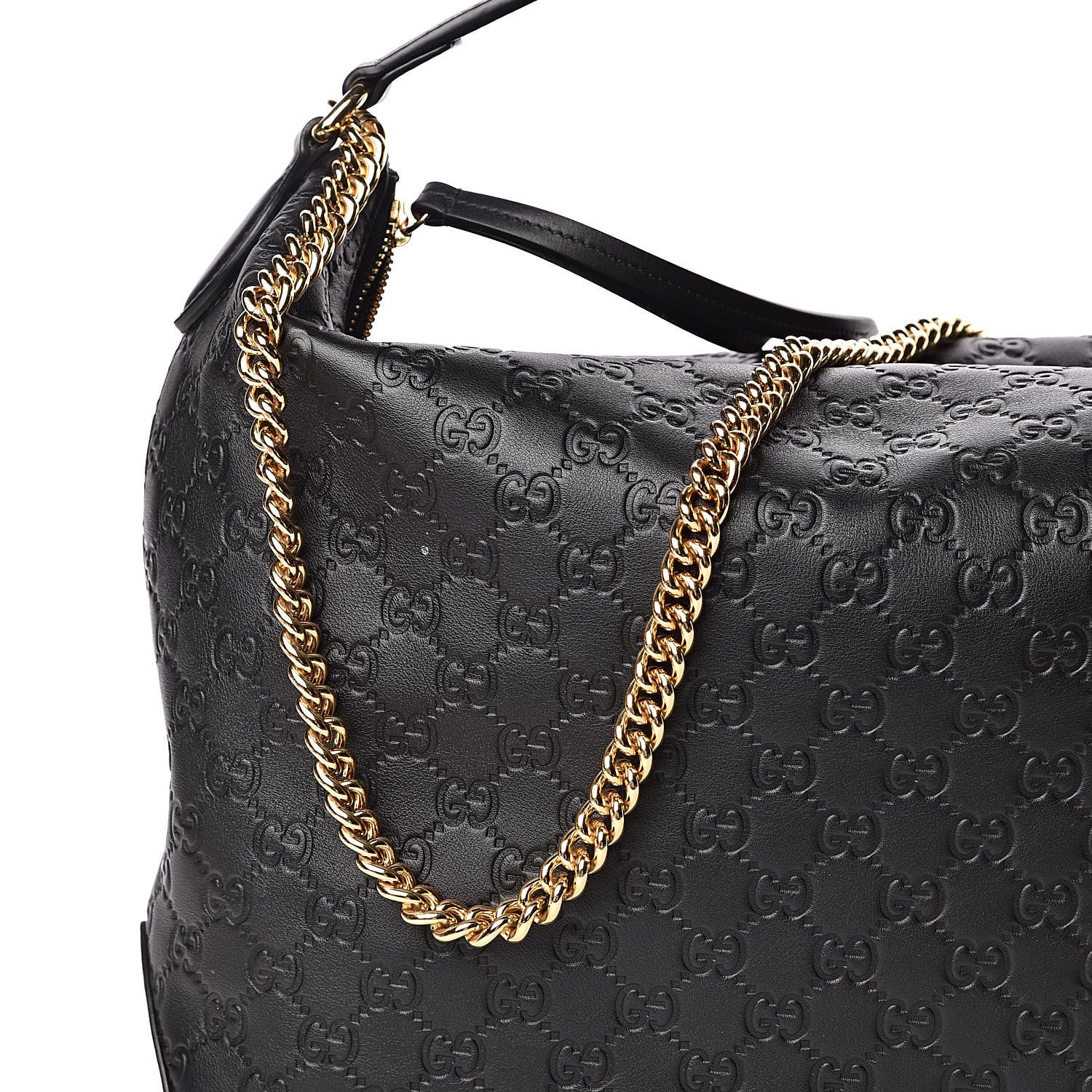Gucci Guccissima Signature Large Linea A Hobo Black 10 of 10