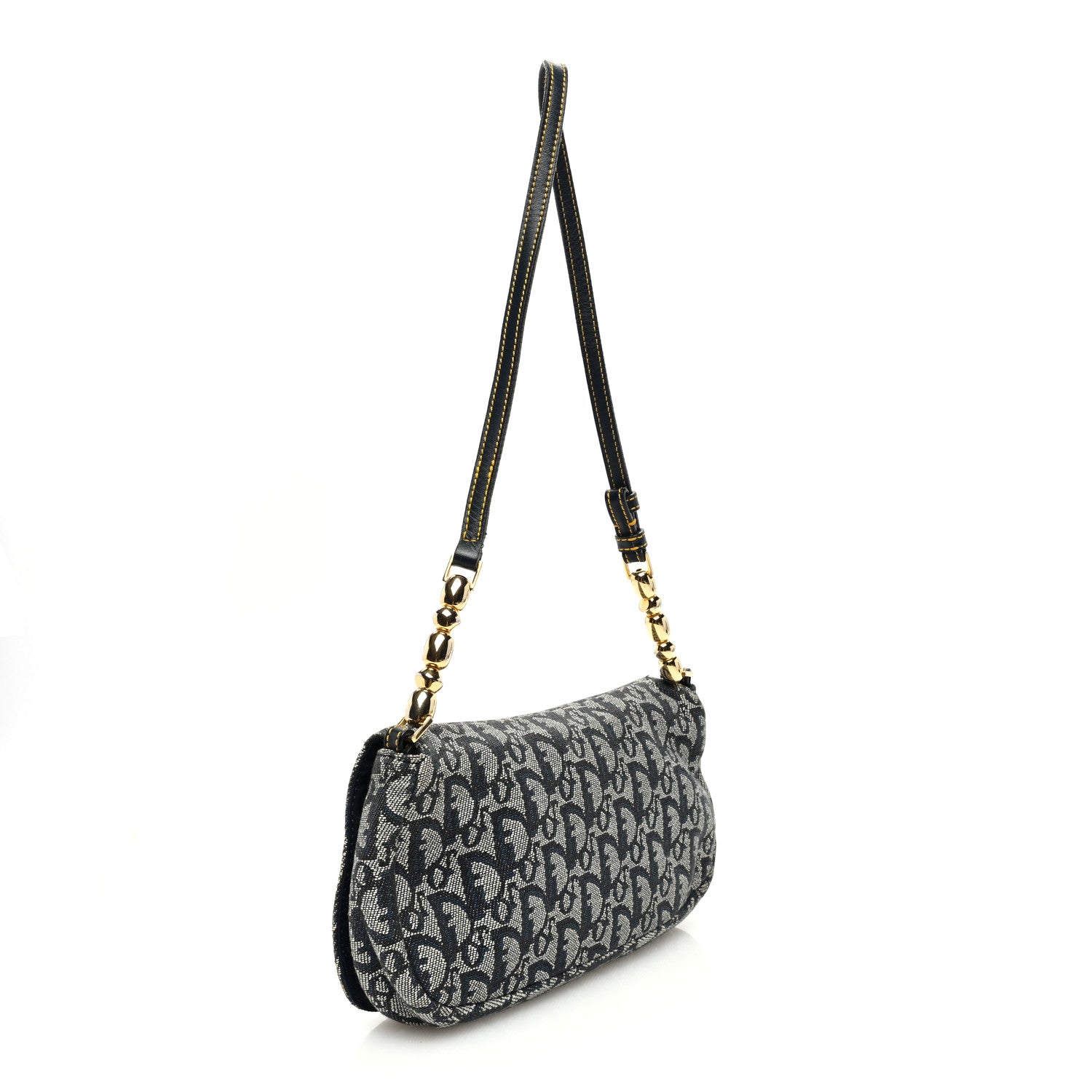 Christian Dior Monogram Malice Shoulder Bag Dark Blue 2 of 10