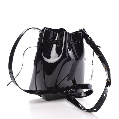 Mansur Gavriel Patent Calfskin Mini Mini Bucket Bag Black 3 of 6