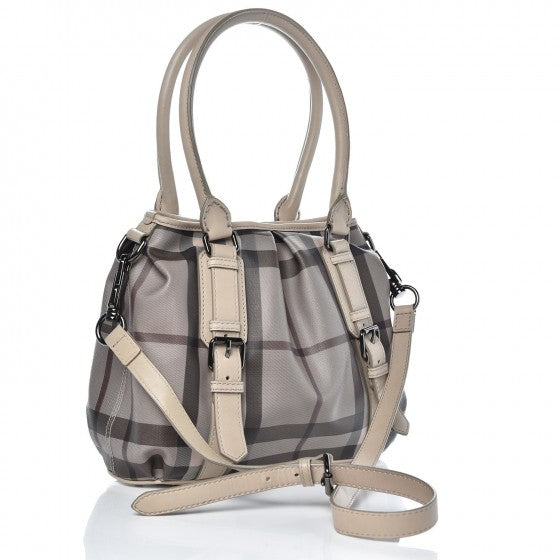 Burberry Smoked Check Small Northfield Tote Trench 3 of 16