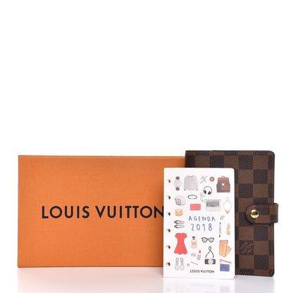 Louis Vuitton Damier Ebene Small Ring Agenda Cover 8 of 8