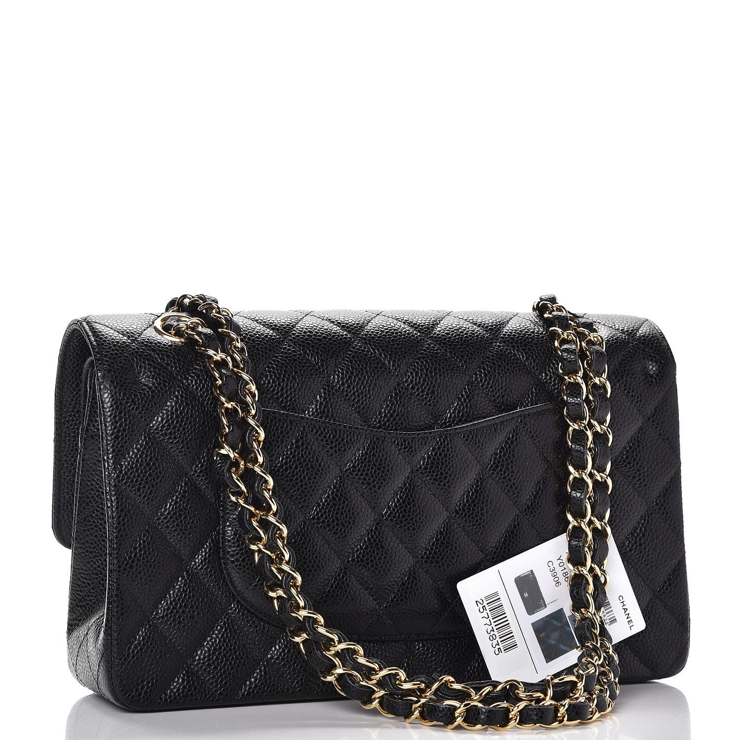Chanel Caviar Quilted Medium Double Flap Black 3 of 8
