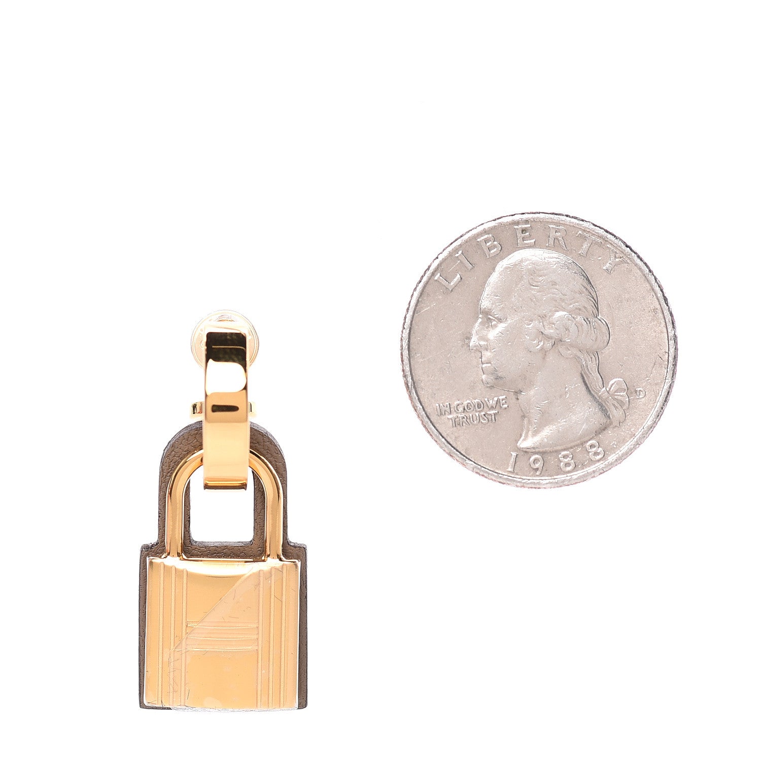 Hermes Swift O'Kelly Earrings Etoupe 2 of 6